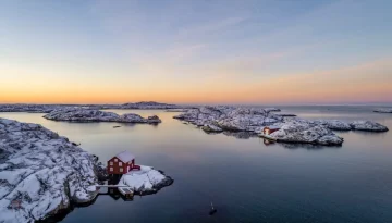 Zima na zapadnoj obali Švedske.