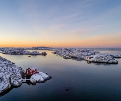 Zima na zapadnoj obali Švedske.